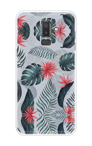 Retro Floral Leaf Soft Cover for Samsung J8