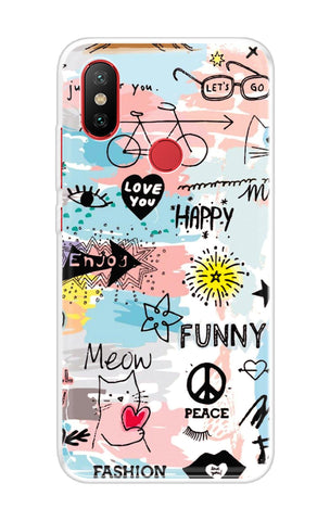 Happy Doodle Soft Cover for Xiaomi Mi A2