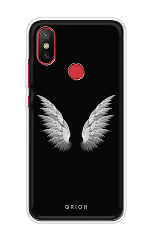 White Angel Wings Soft Cover for Xiaomi Mi A2