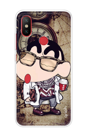 Nerdy Shinchan Soft Cover for Xiaomi Mi A2