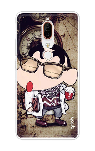 Nerdy Shinchan Soft Cover for Nokia X6