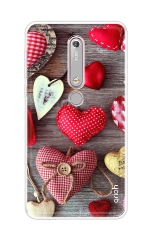 Valentine Hearts Soft Cover for Nokia 6.1