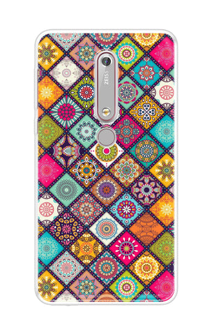 Multicolor Mandala Soft Cover for Nokia 6.1