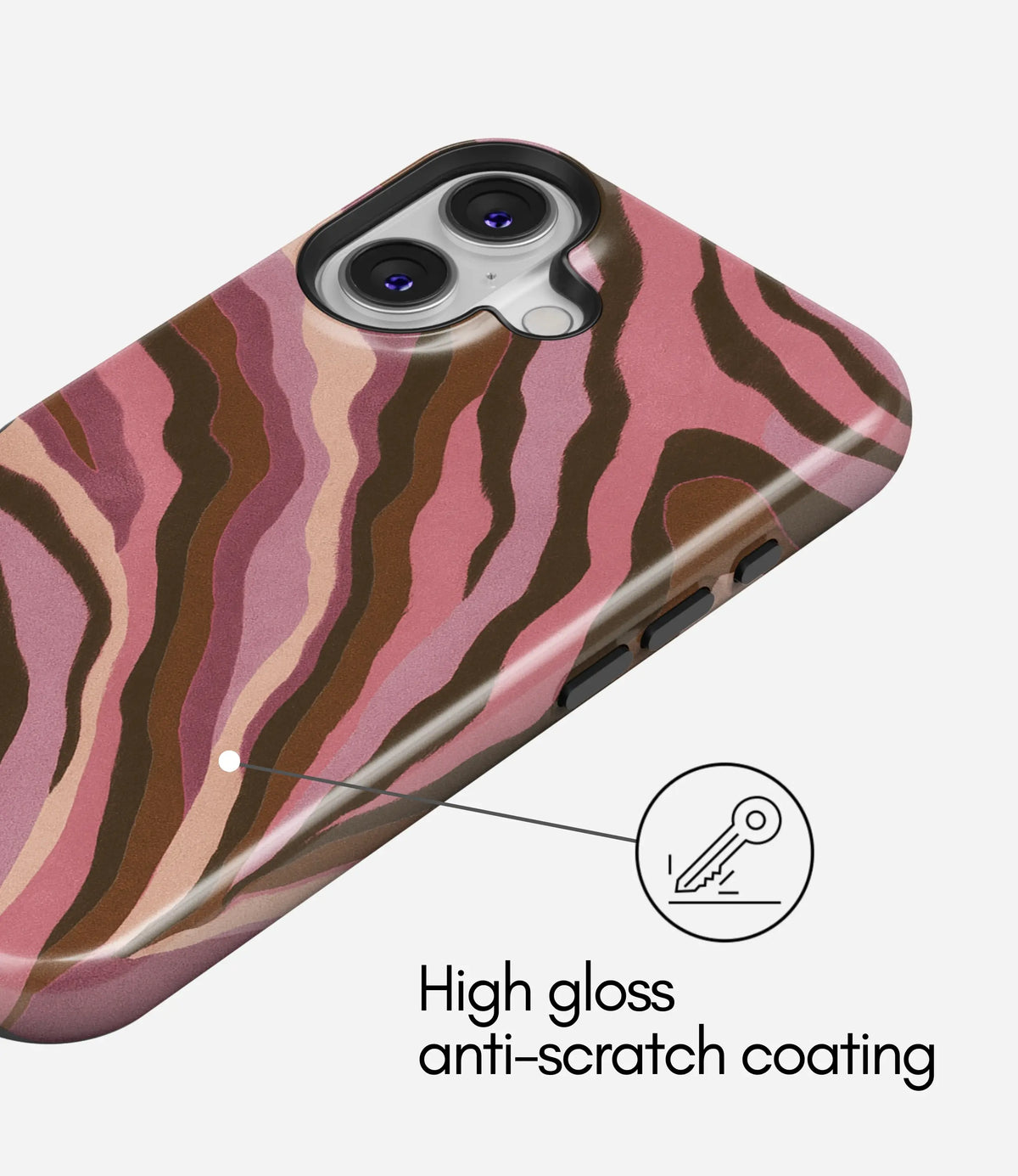 Wild Blush Premium Tough Shining Phone Case (Double Layer) Available For All iPhone Models