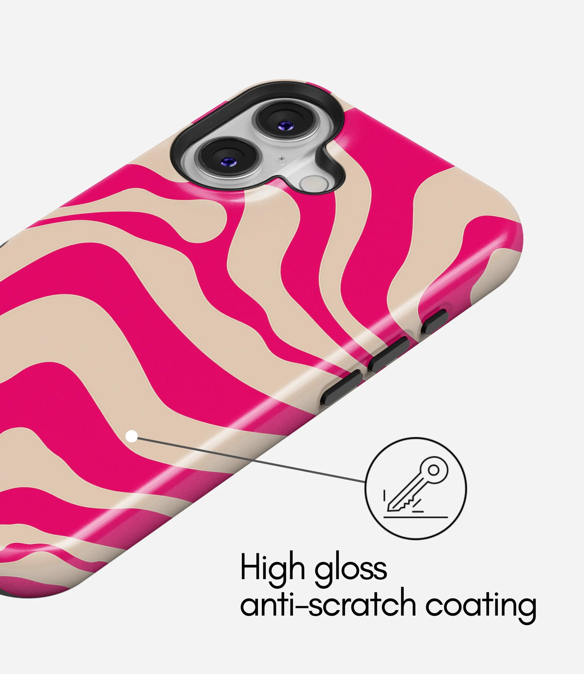 Electric Mirage Premium Tough Shining Phone Case (Double Layer) Available For All iPhone Models