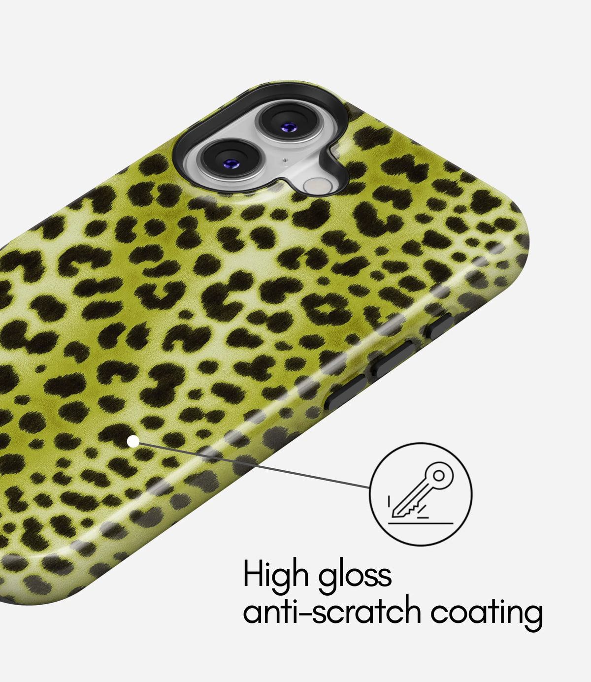 Neon Panther Premium Tough Shining Phone Case (Double Layer) Available For All iPhone Models