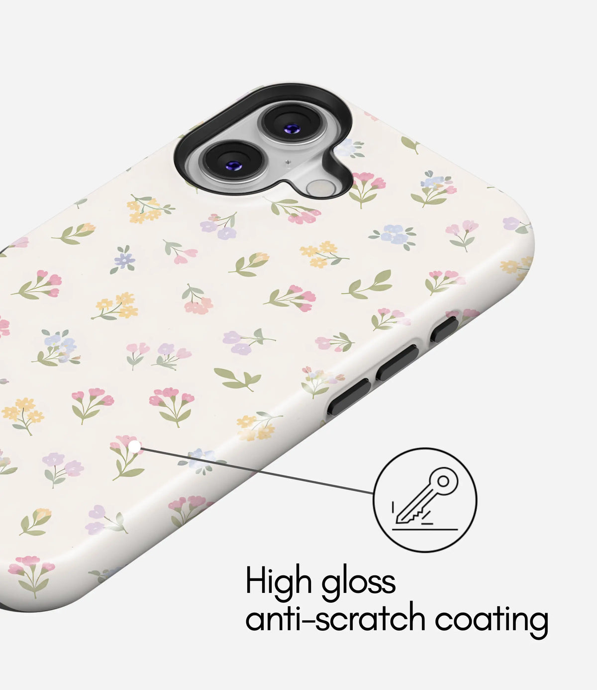 Bloom Sprinkle Premium Tough Shining Phone Case (Double Layer) Available For All iPhone Models