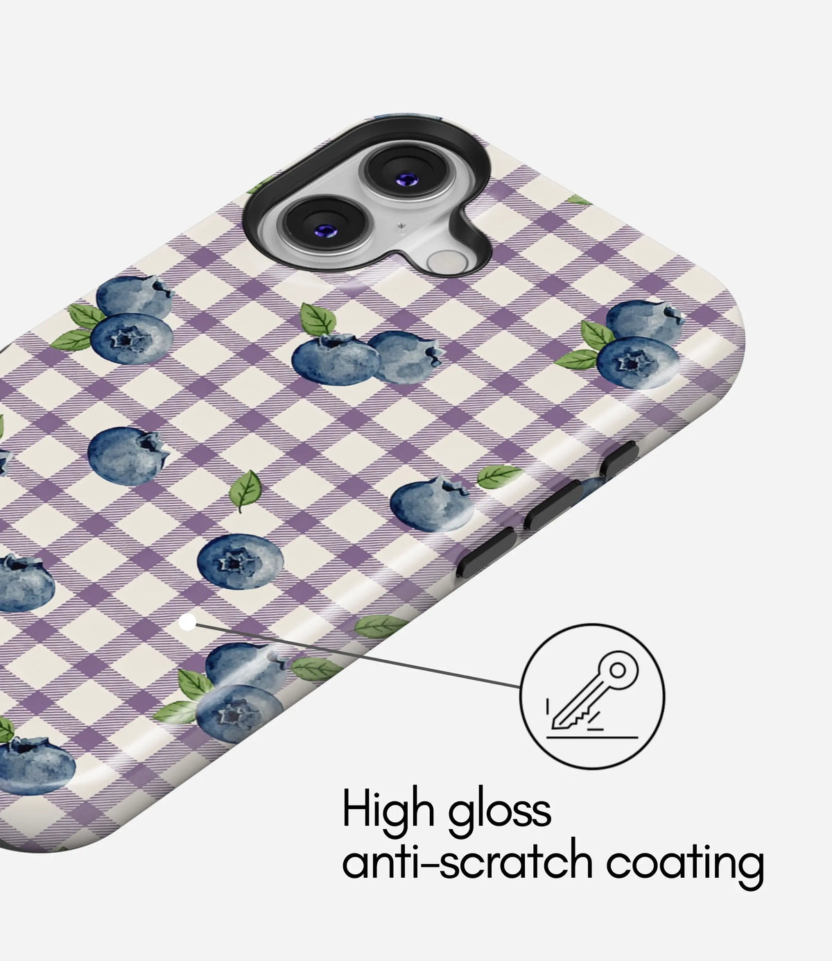 Berry Bliss Premium Tough Shining Phone Case (Double Layer) Available For All iPhone Models