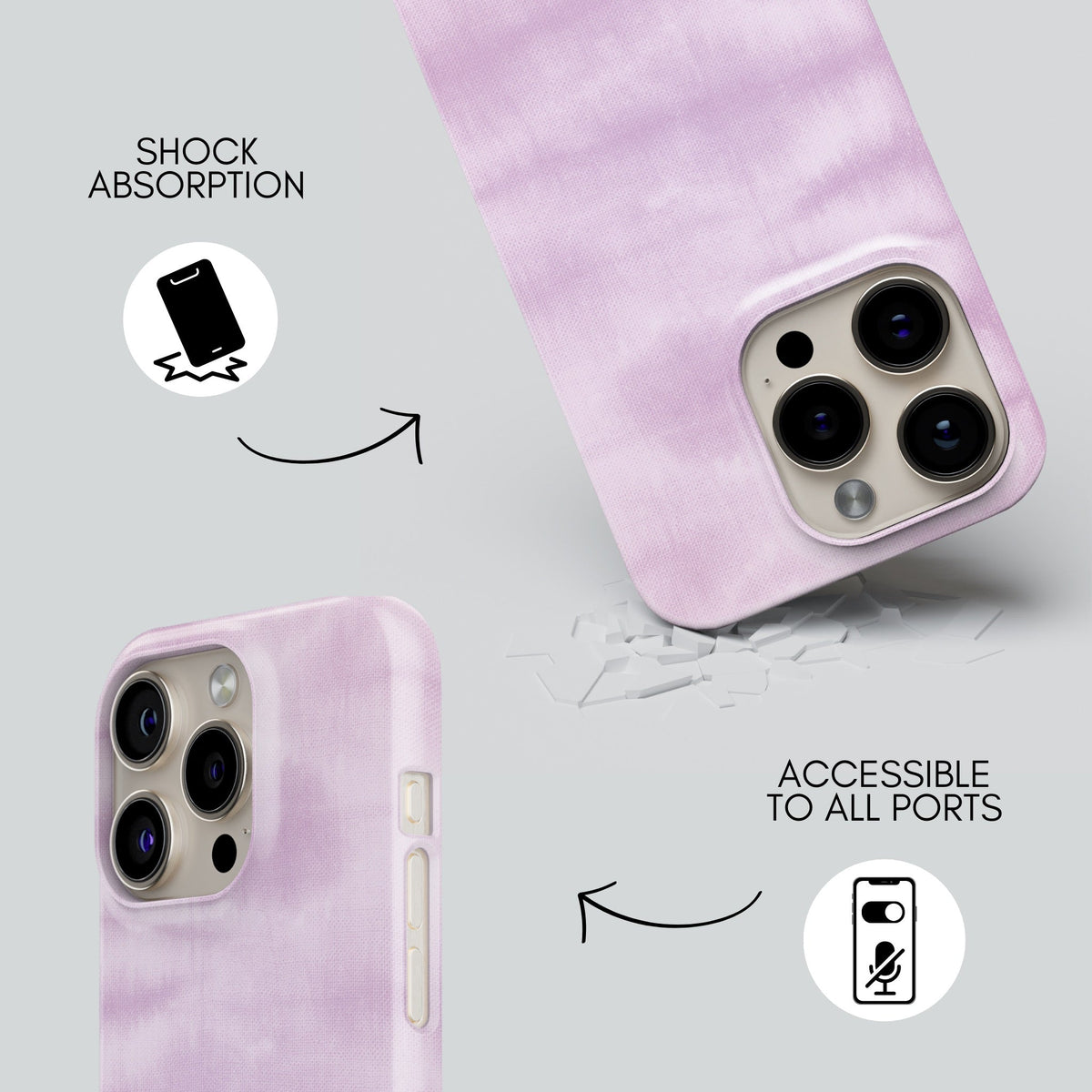 Lavender Matcha Premium Tough Shining Phone Case (Double Layer) Available For All iPhone Models