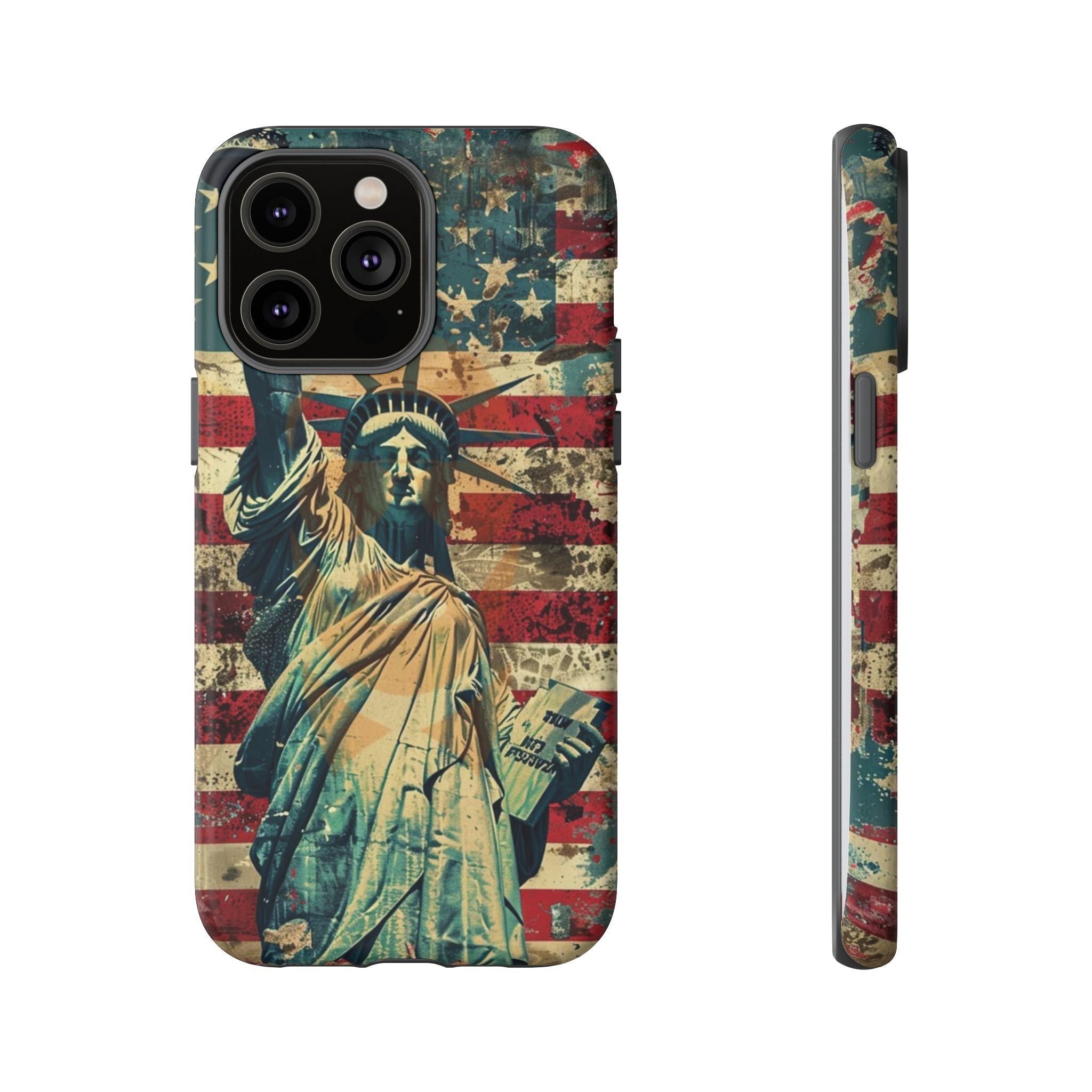 Vintage Liberty Premium Tough Shining Phone Case (Double Layer) Available For All iPhone Models