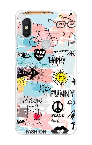 Happy Doodle Soft Cover for Xiaomi Redmi Y2