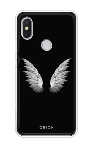 White Angel Wings Soft Cover for Xiaomi Redmi Y2