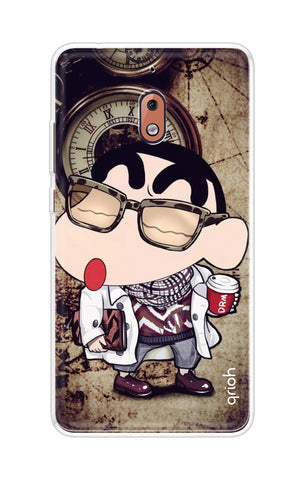 Nerdy Shinchan Soft Cover for Nokia 2.1
