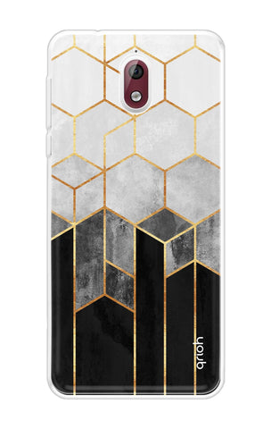 Hexagonal Pattern Soft Cover for Nokia 3.1