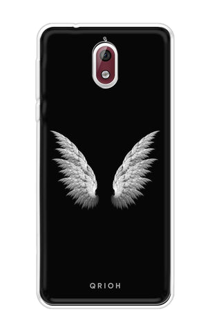 White Angel Wings Soft Cover for Nokia 3.1