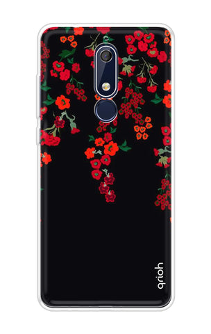 Floral Deco Soft Cover For Nokia 5.1
