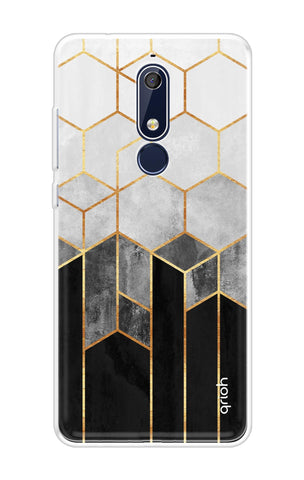 Hexagonal Pattern Soft Cover for Nokia 5.1