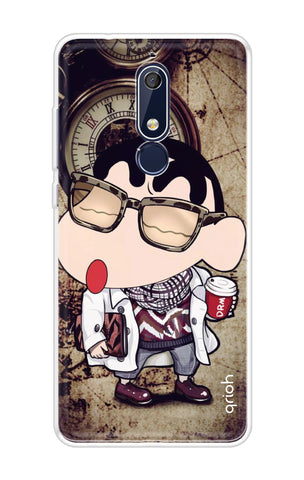 Nerdy Shinchan Soft Cover for Nokia 5.1