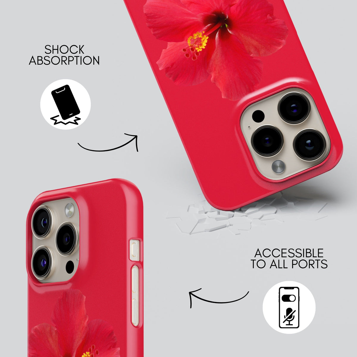 Hotter Premium Tough Shining Phone Case (Double Layer) Available For All iPhone Models