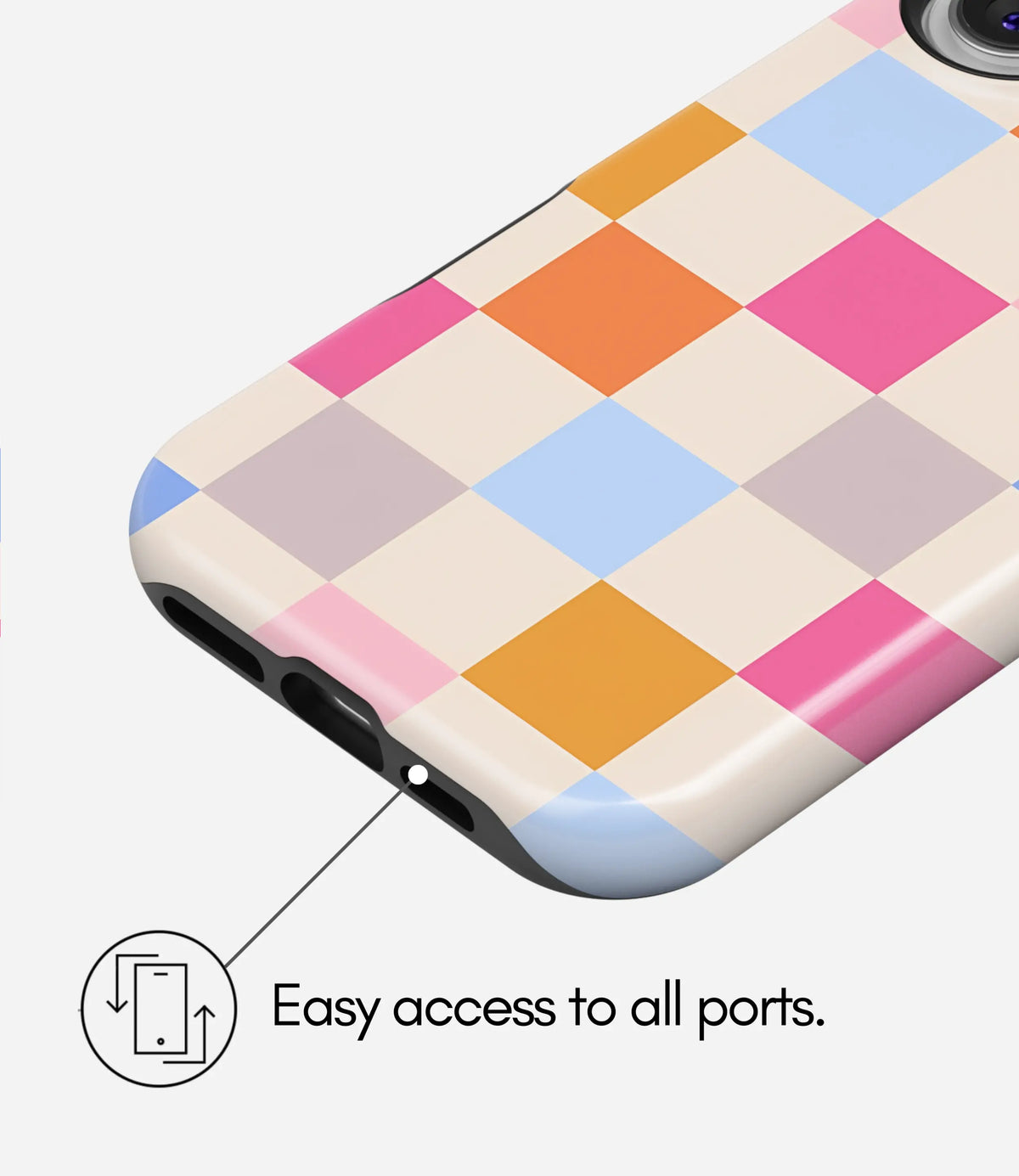 Candy Checks Premium Tough Shining Phone Case (Double Layer) Available For All iPhone Models