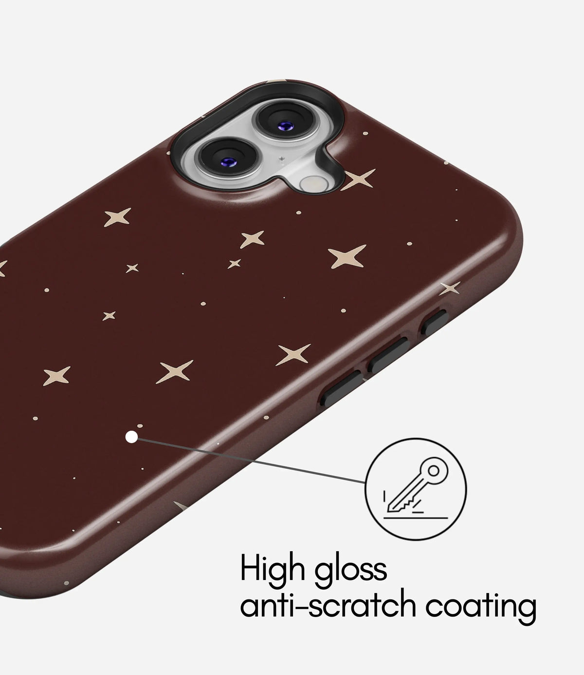 Velvet Skies Premium Tough Shining Phone Case (Double Layer) Available For All iPhone Models