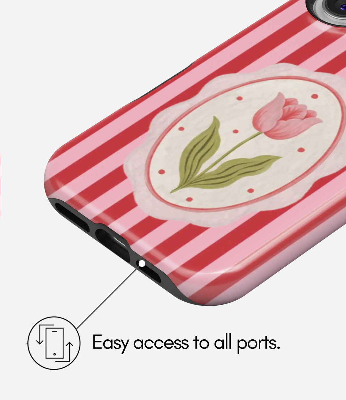 Scarlet Bloom Premium Tough Shining Phone Case (Double Layer) Available For All iPhone Models