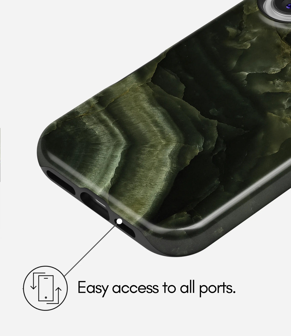 Emerald Onyx Premium Tough Shining Phone Case (Double Layer) Available For All iPhone Models