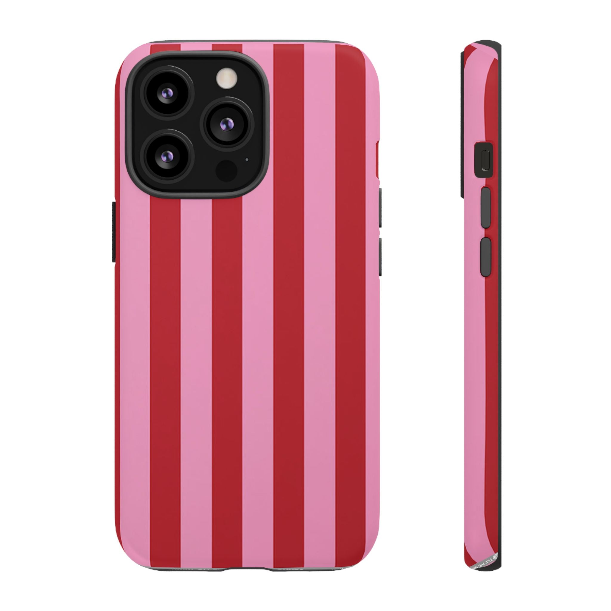 Rose Stripes Tough Case  Available For All iPhone Models
