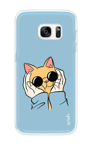 Attitude Cat Soft Cover for Samsung S7 Edge