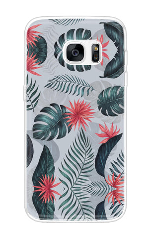 Retro Floral Leaf Soft Cover for Samsung S7 Edge