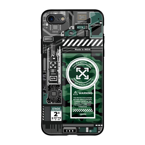 Green Camo Circuit Glossy Case for iPhone 6
