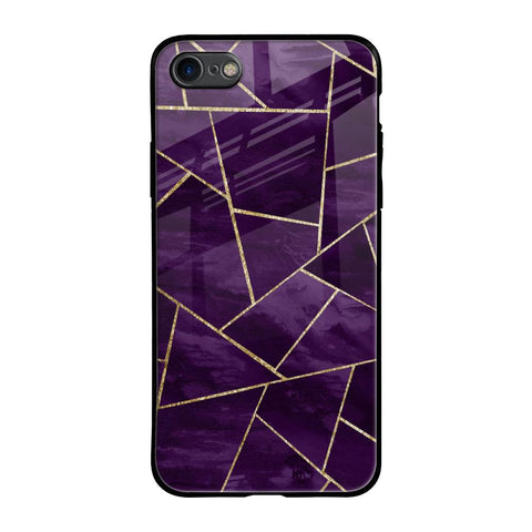 Geometric Purple Glossy Case For iPhone 6