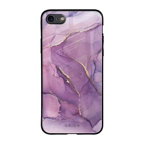 Purple Gold Marble Glossy Case for iPhone 6