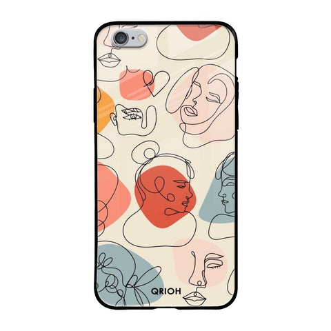 Abstract Faces Glossy Case for Apple iPhone 6