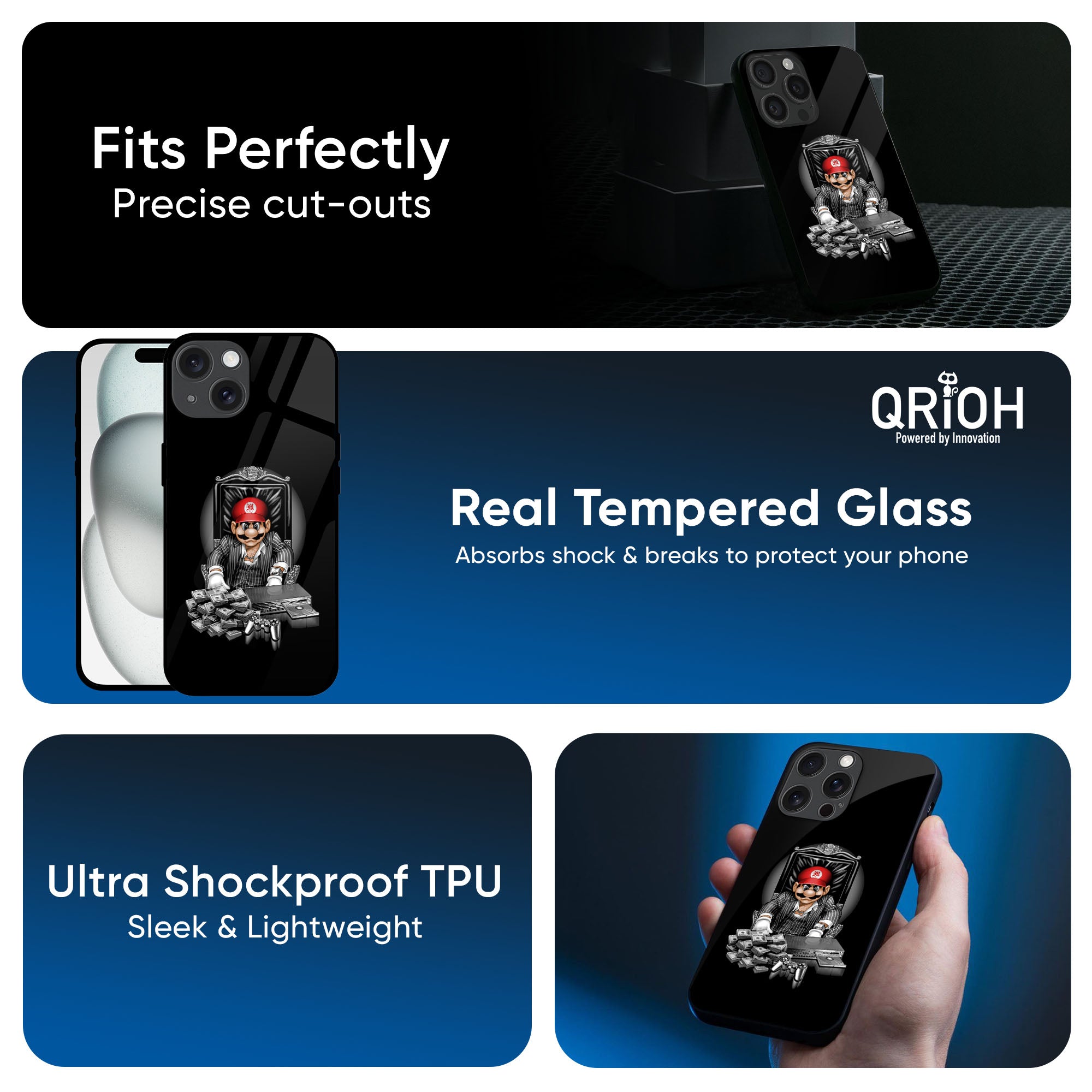 Dark Secret Glass Case for iPhone 17 Pro Max