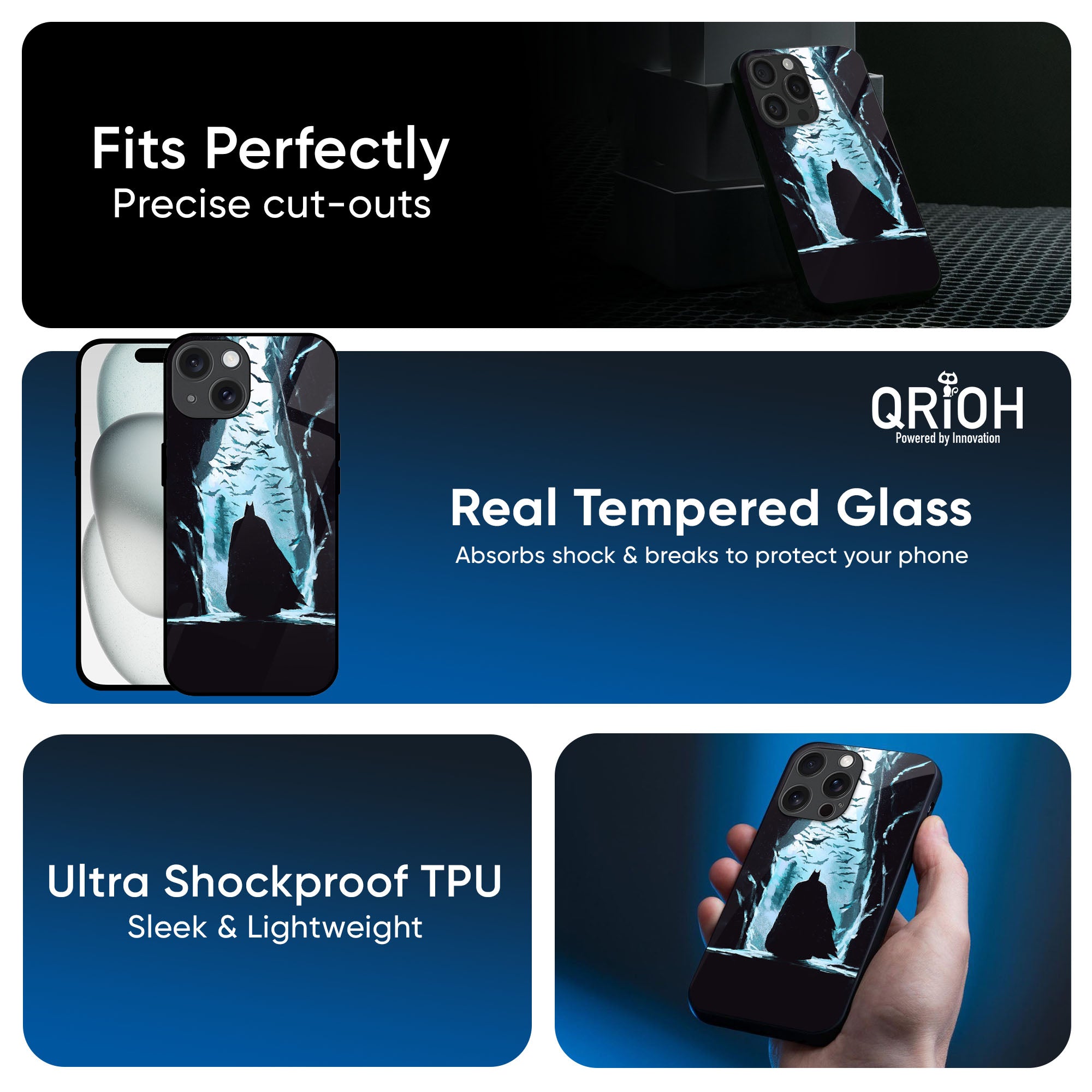 Dark Man In Cave Glass Case for iPhone 17 Pro Max