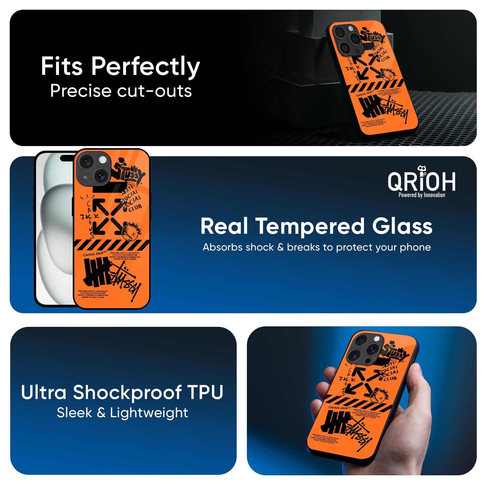 Anti Social Club Glass Case for iPhone 17 Pro Max