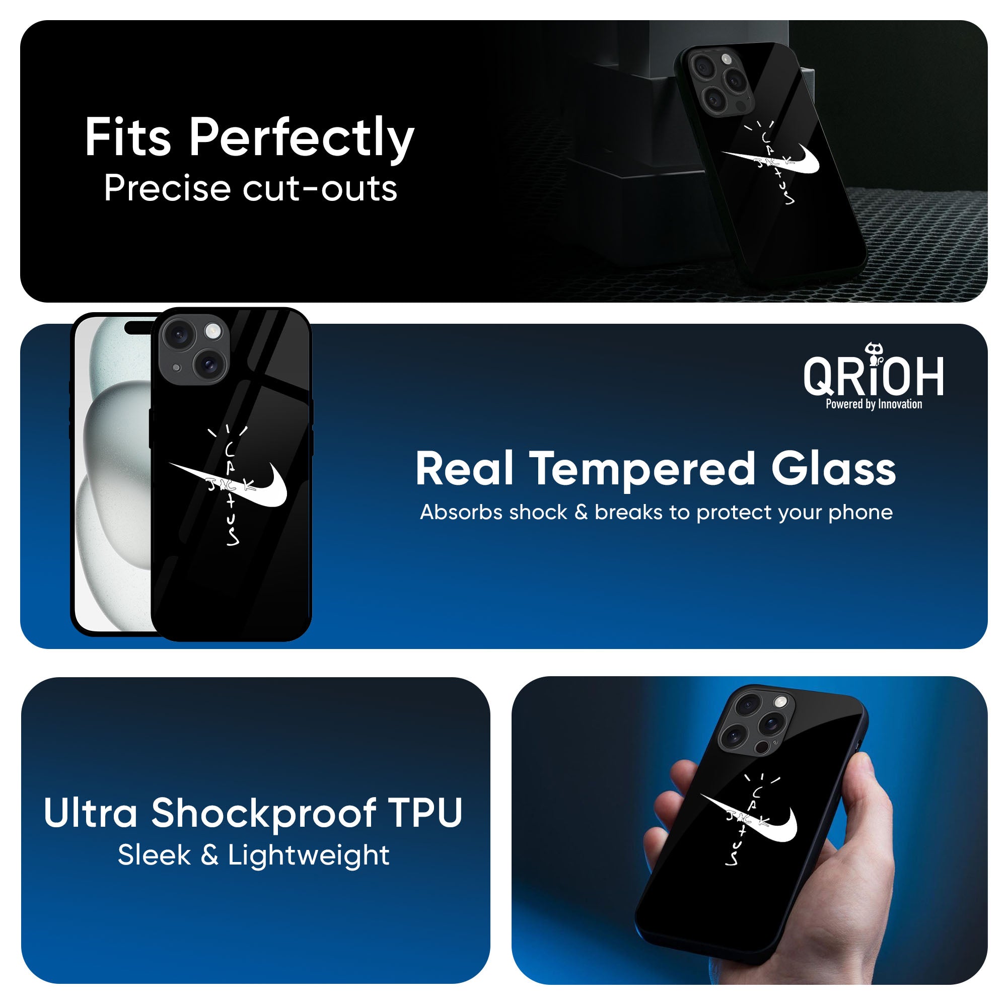 Jack Cactus Glass Case for iPhone 17 Pro Max
