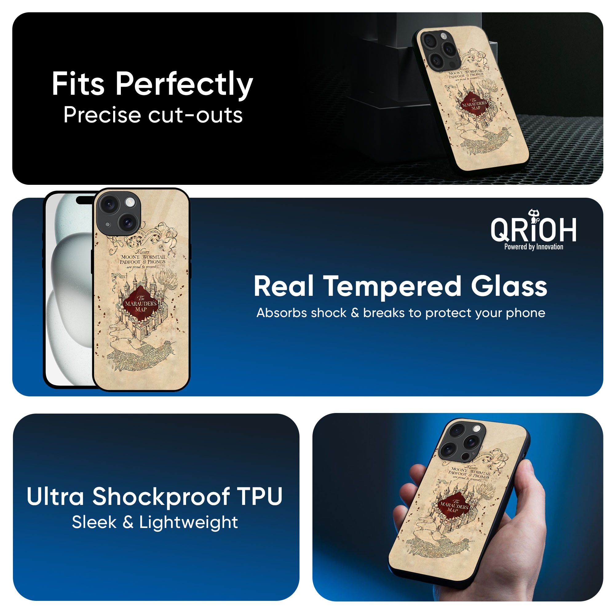Magical Map Glass Case for iPhone 17 Pro Max
