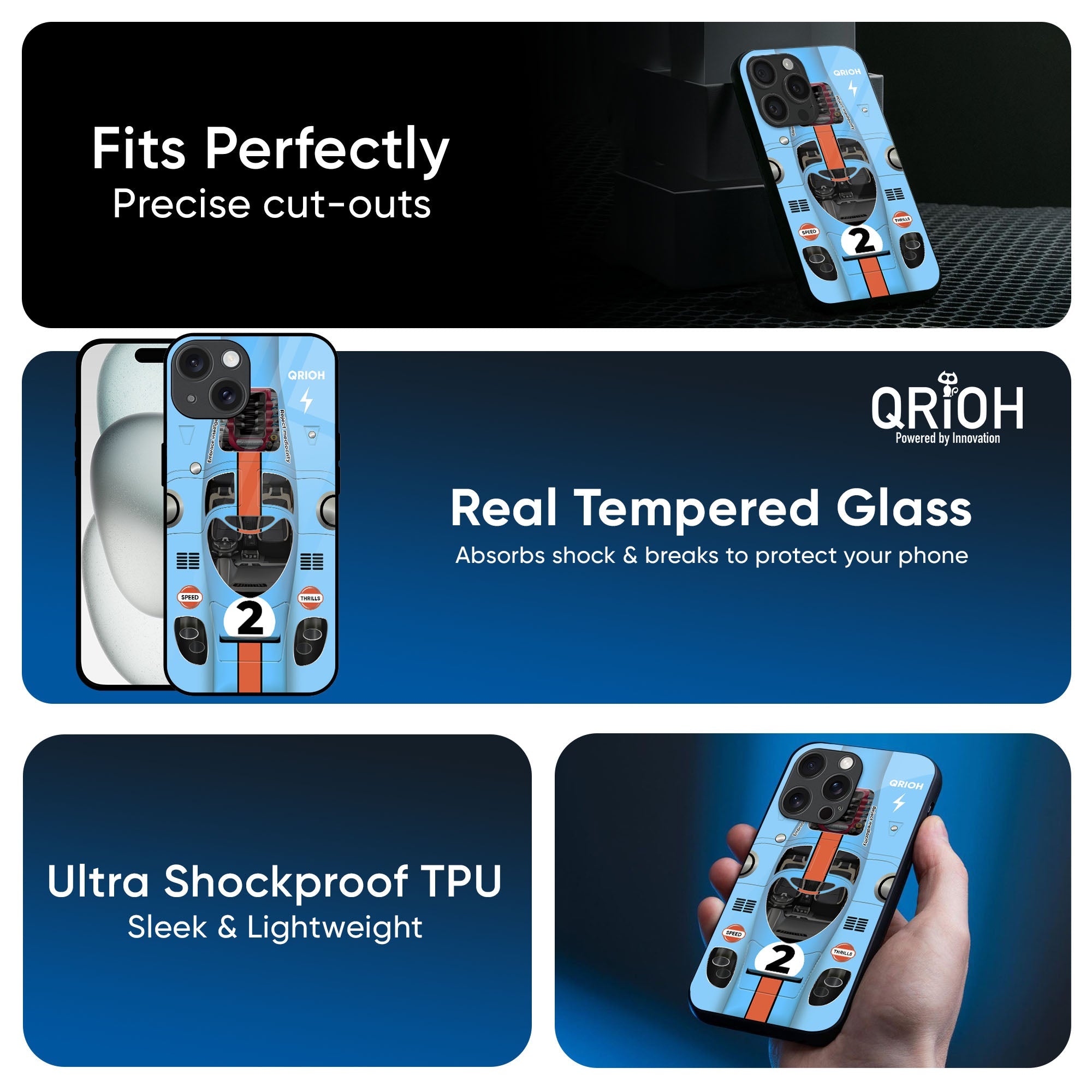 Race Laboratory Glass Case for iPhone 17 Pro Max