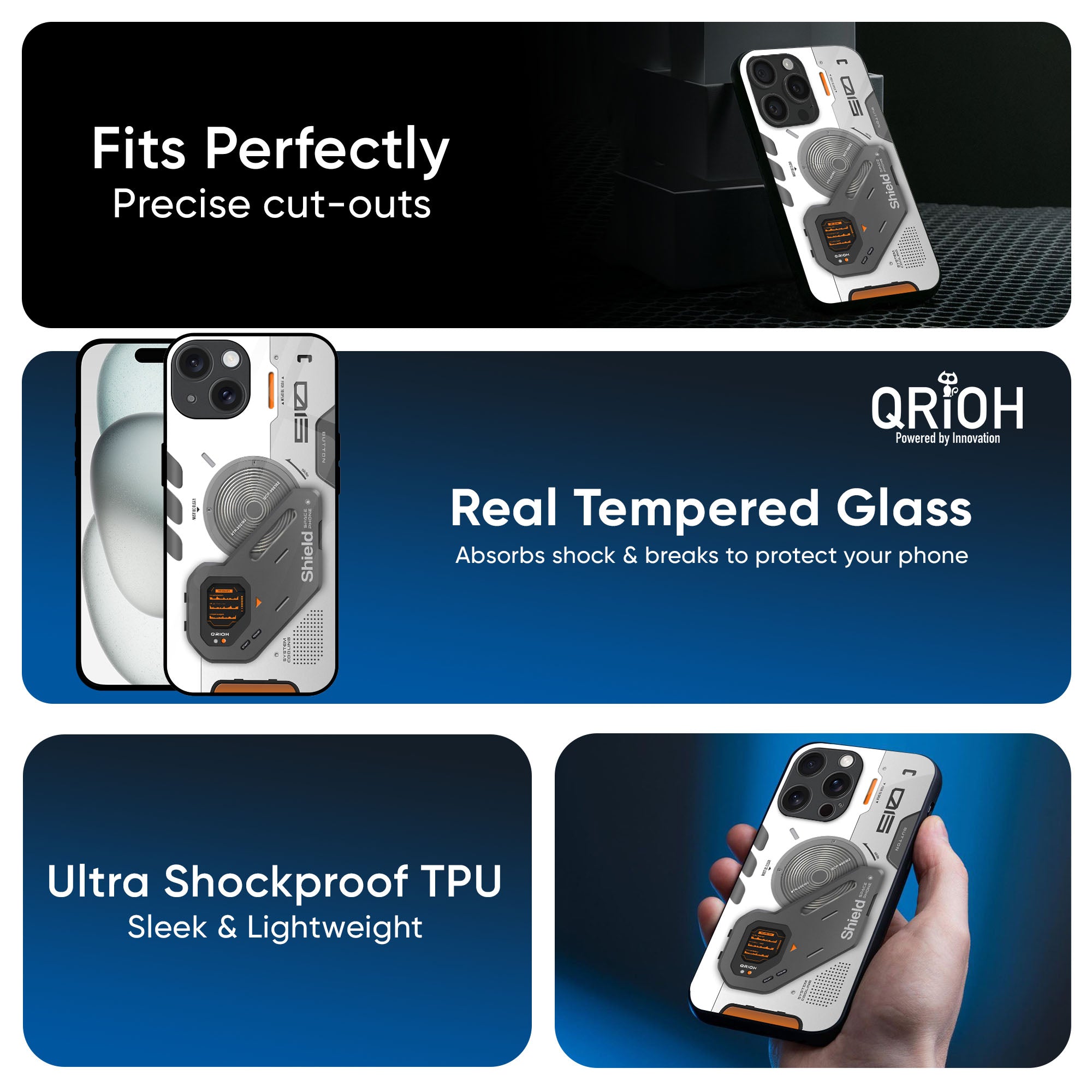 Liberty Cyber Glass Case for iPhone 17 Pro Max