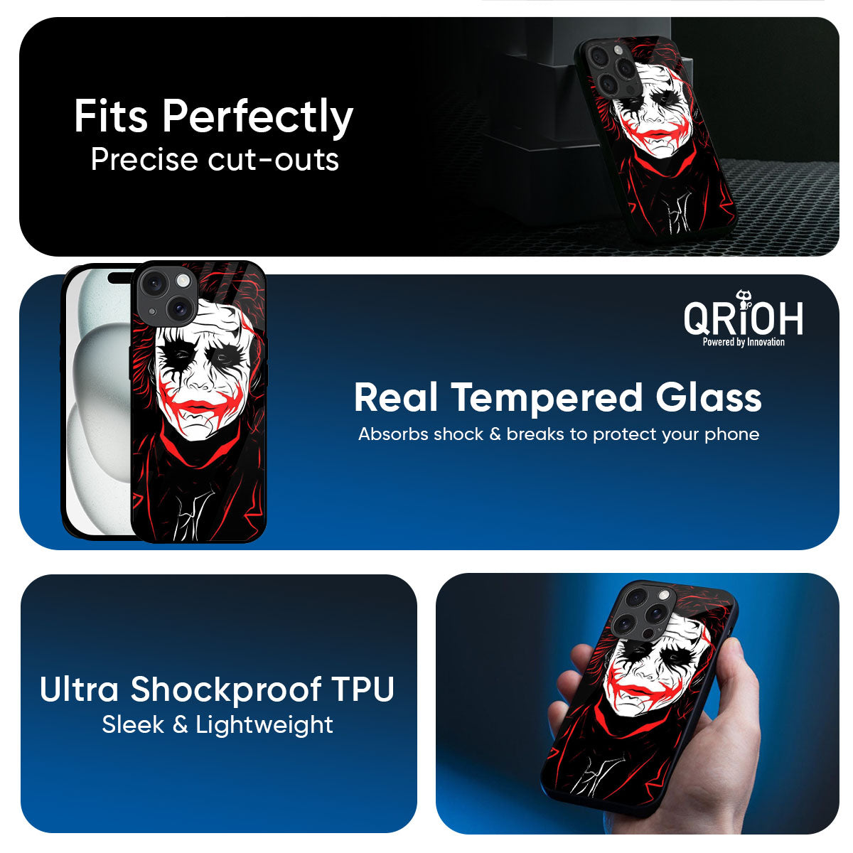 Life In Dark Glass Case For iPhone 17 Pro Max