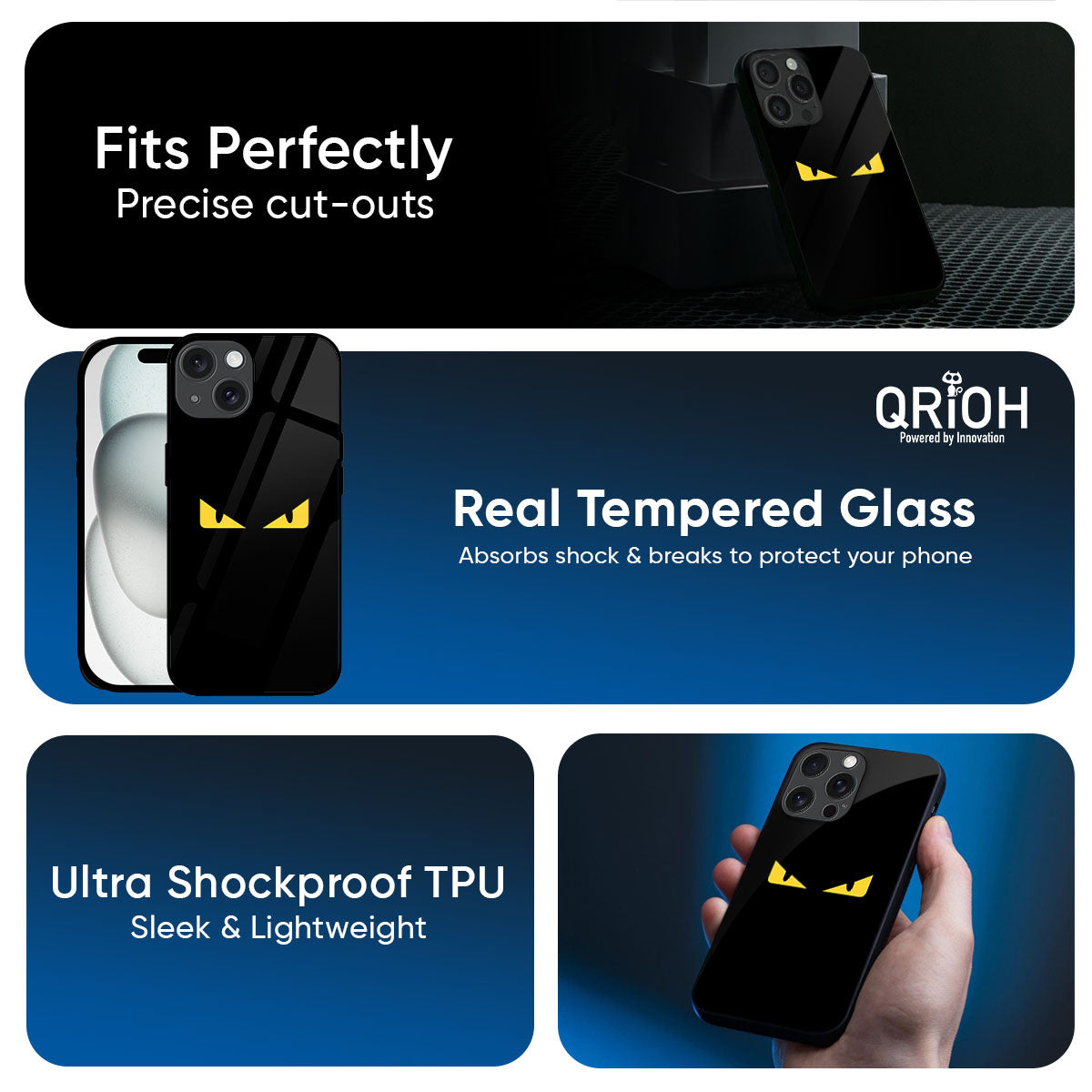Eyes On You Glass Case For iPhone 17 Pro Max