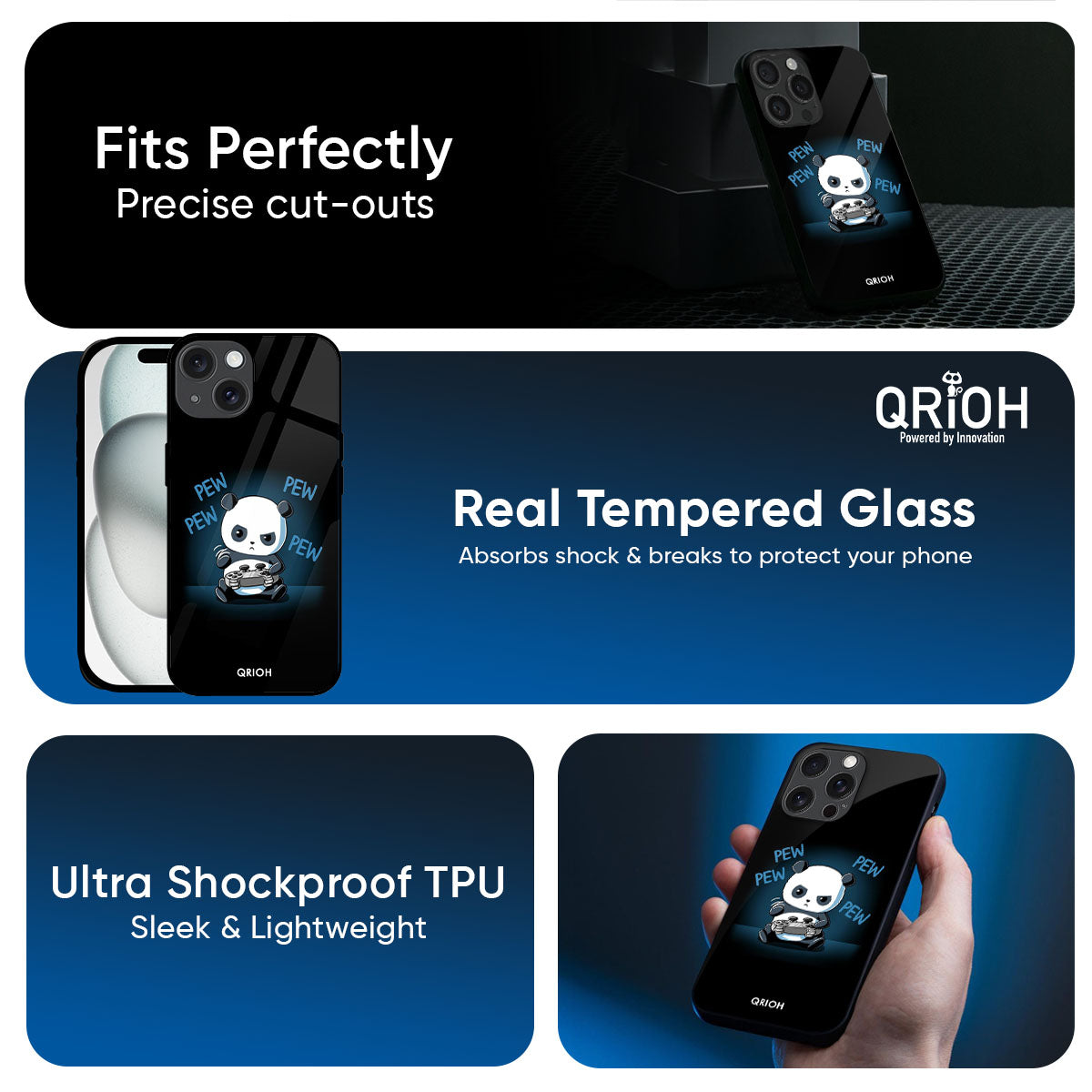Pew Pew Glass Case for iPhone 17 Pro Max