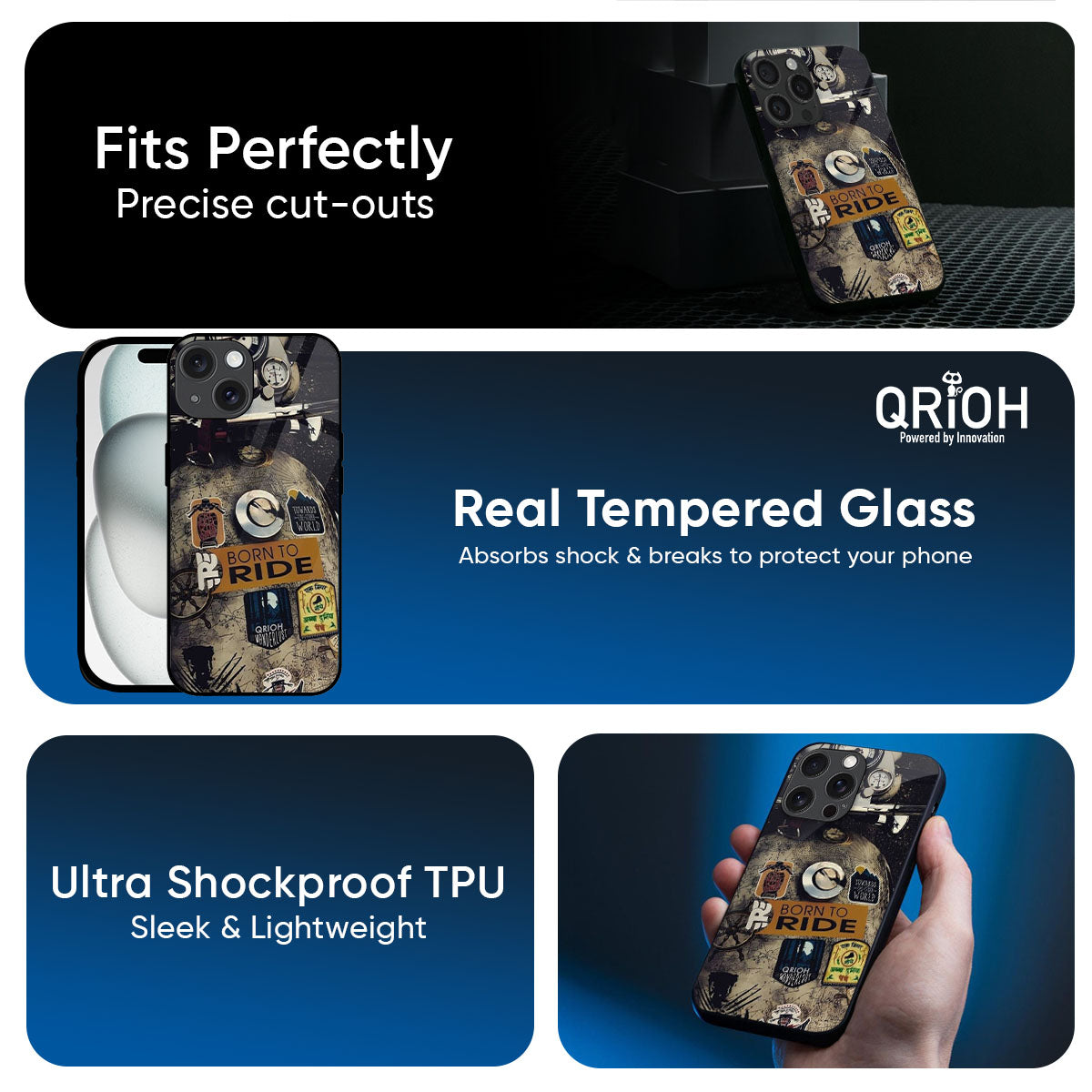 Ride Mode On Glass Case for iPhone 17 Pro Max