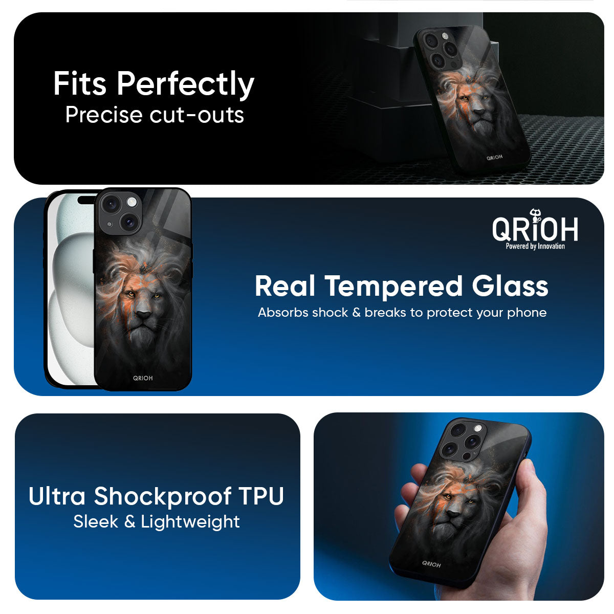Devil Lion Glass Case for iPhone 17 Pro Max