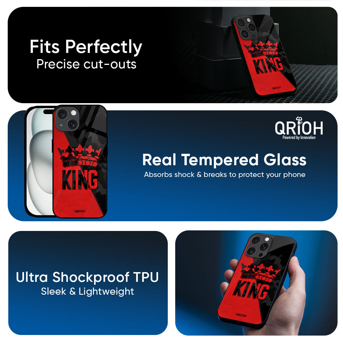 I Am A King Glass Case for iPhone 17 Pro Max