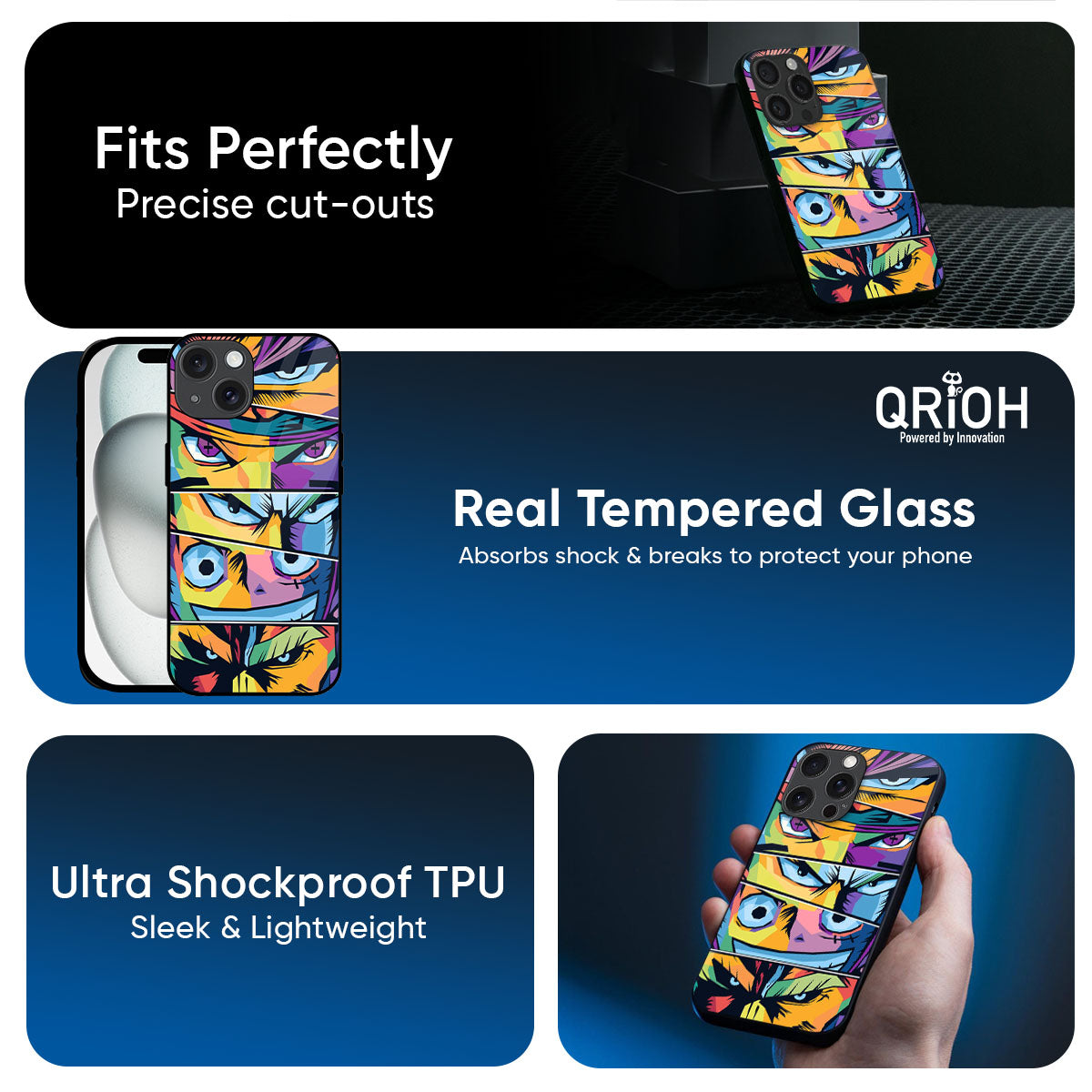 Anime Legends Glass Case for iPhone 17 Pro Max