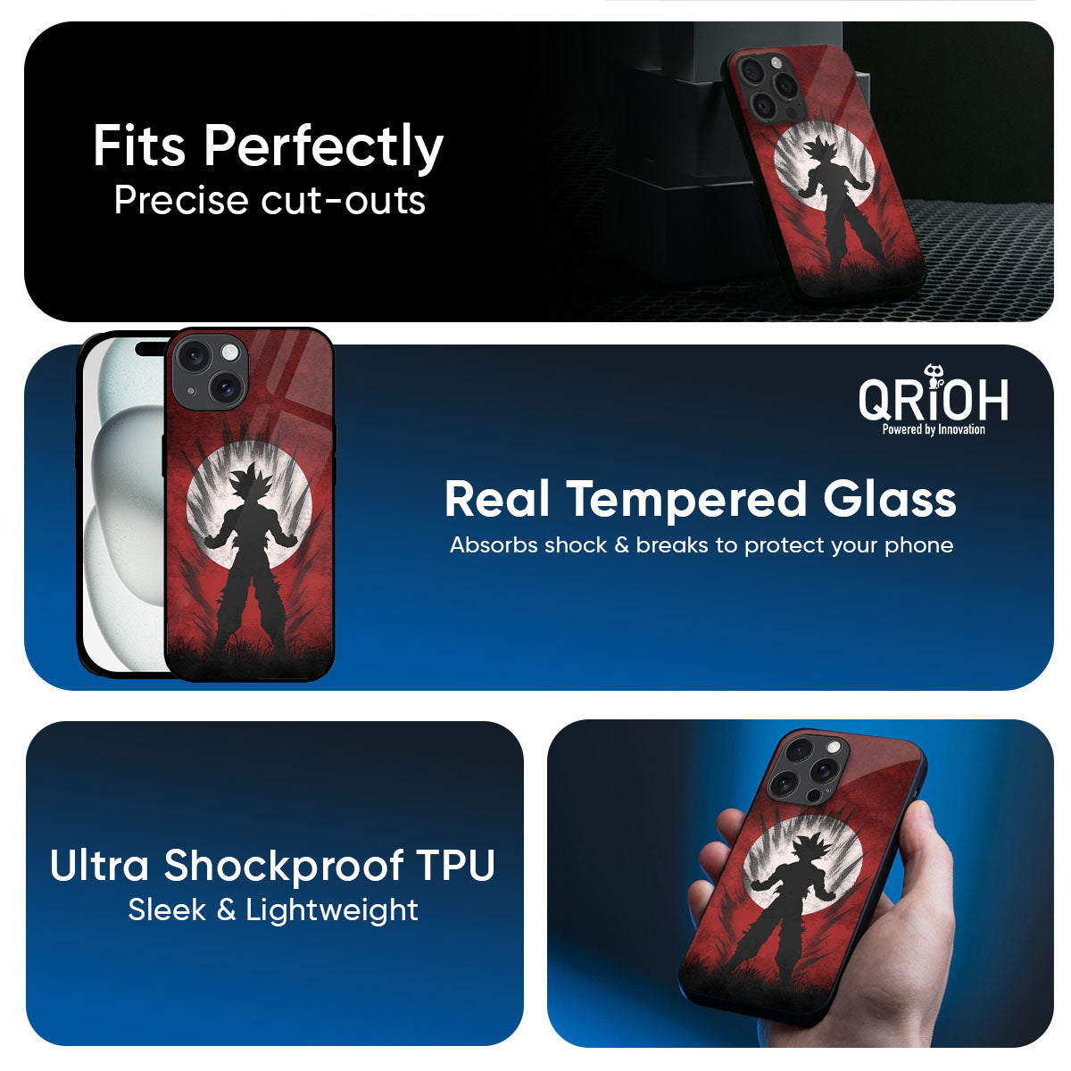 Japanese Animated Glass Case for iPhone 17 Pro Max