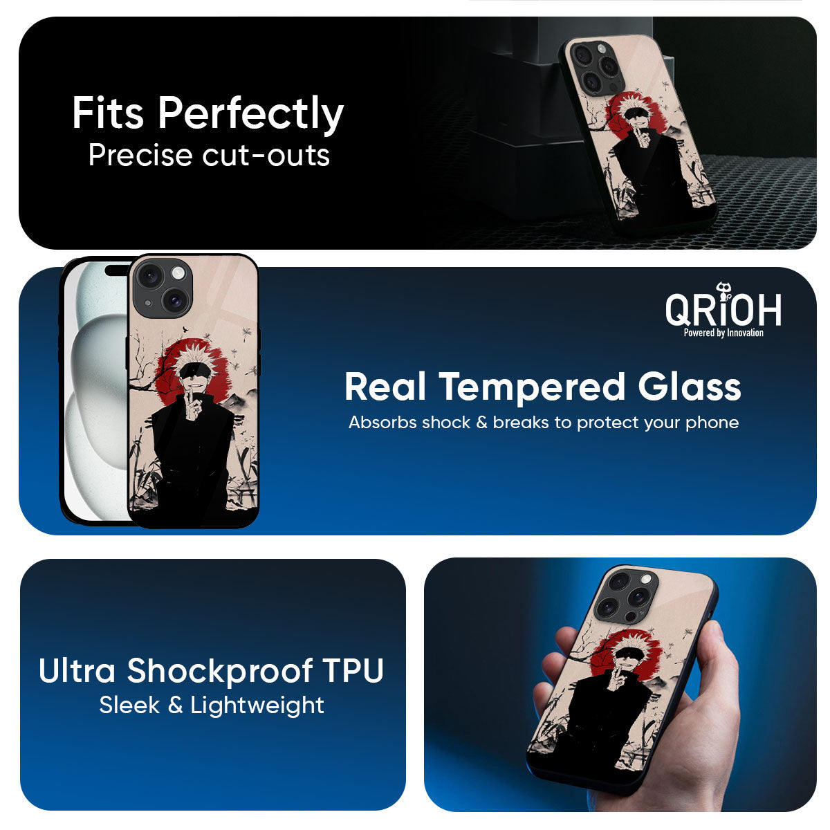 Manga Series Glass Case for iPhone 17 Pro Max